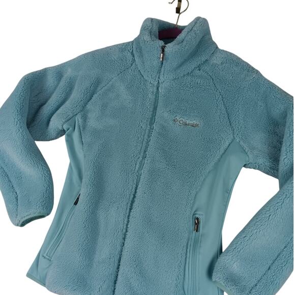 Columbia Jackets & Blazers - Columbia Benton Springs Fleece Performance Jacket‎ Womens Medium Light Teal Blue